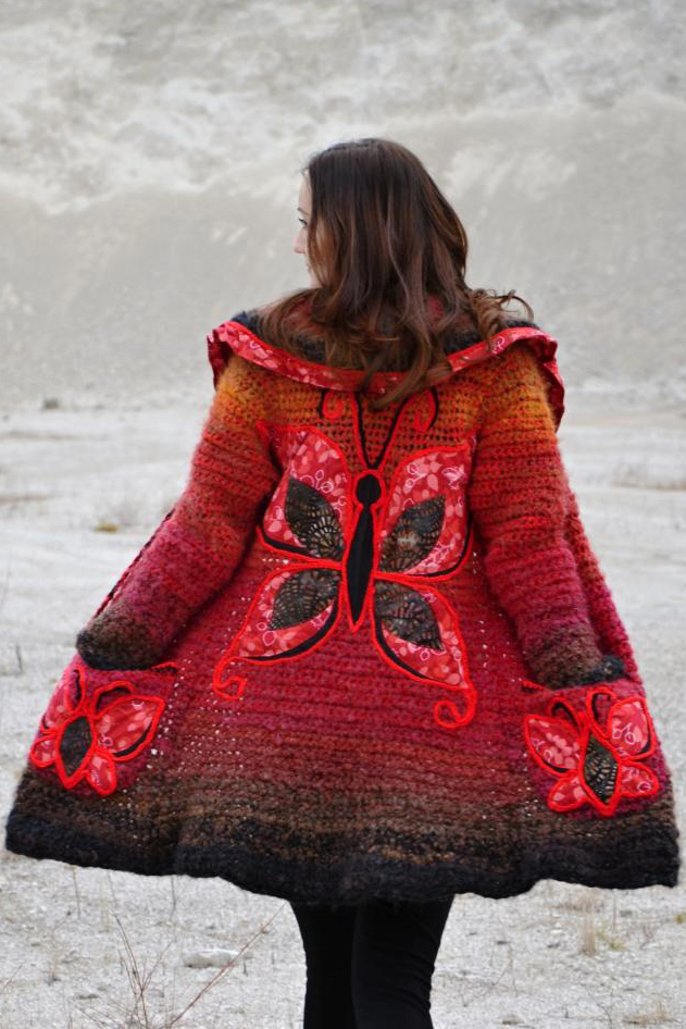 Women Long Sleeve Butterfly Plus Size Outwear - [Last 98 pcs Left]