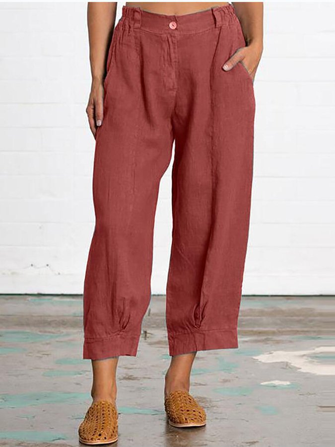 Women's Loose Casual Cotton Linen Harem pants