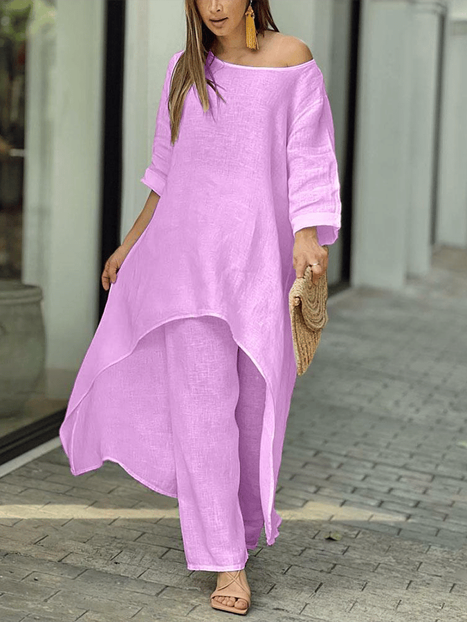 Women's Pure Cotton Linen Suit