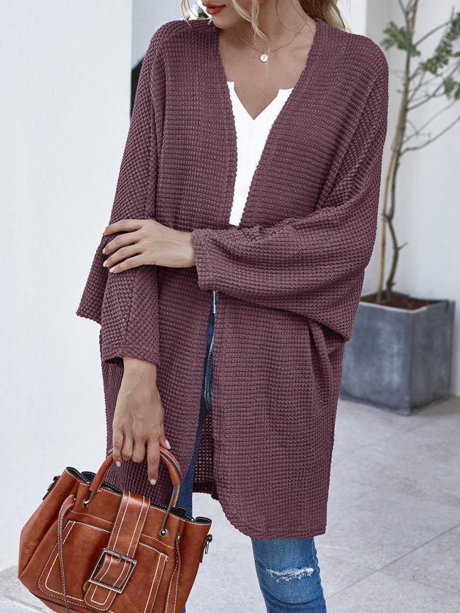 Bat Sleeve Loose Knit Cardigan