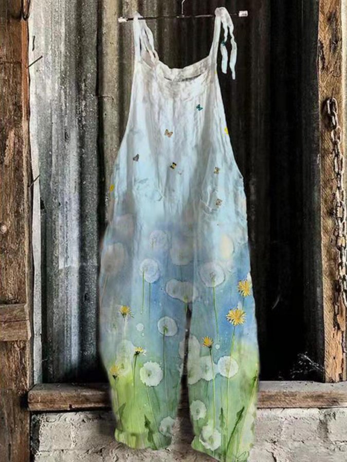 Women's Floral Print Jumpsuit