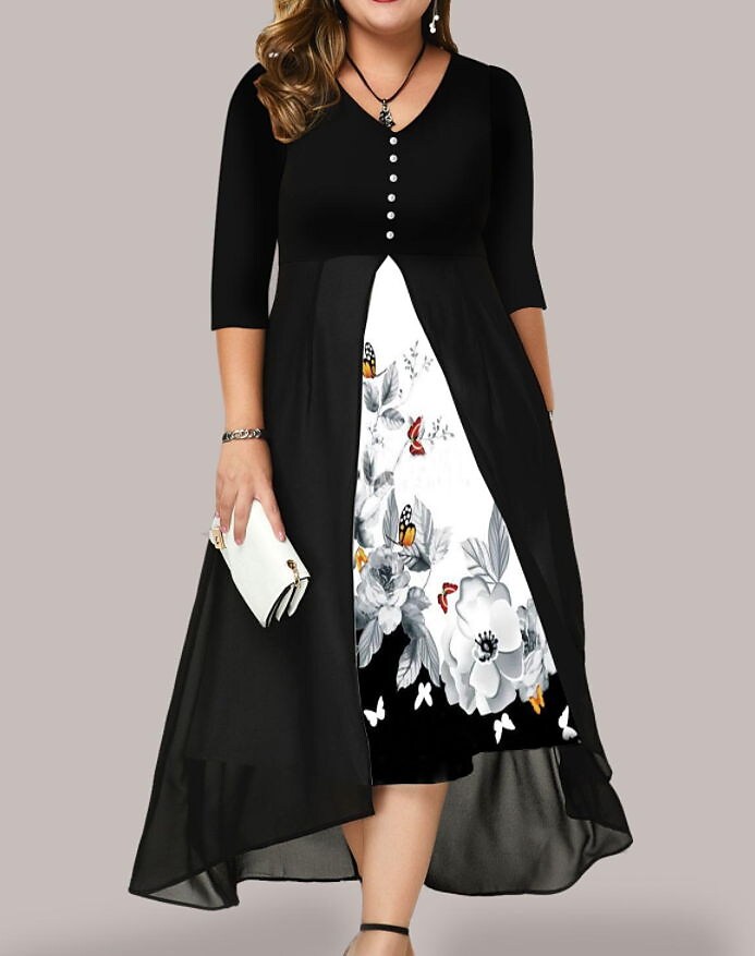 Women's Plus Size Curve A Line Dress