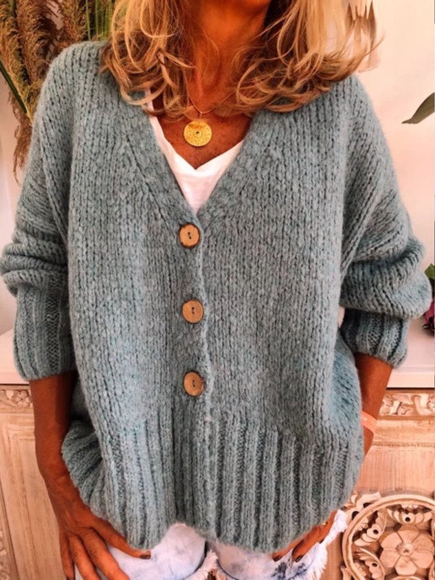 Women Casual Plus Size Sweater Cardigans