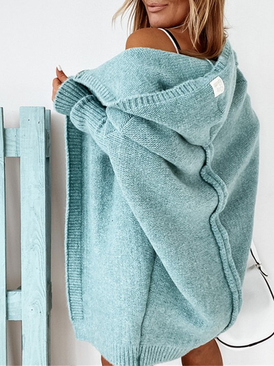 Women's Solid Long Sleeve Cardigan