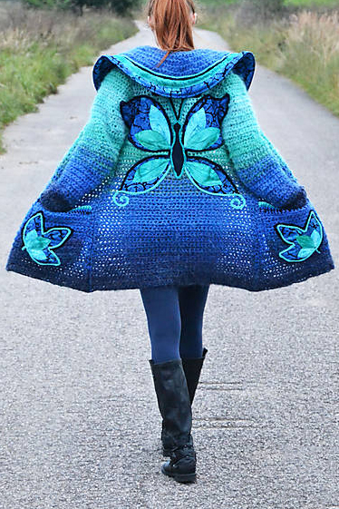 Women Long Sleeve Butterfly Plus Size Outwear - [Last 98 pcs Left]