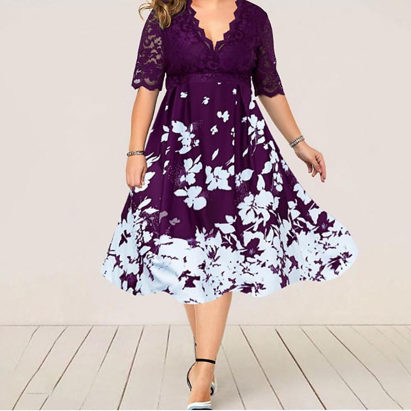 Women's Plus Size Curve Swing Dress