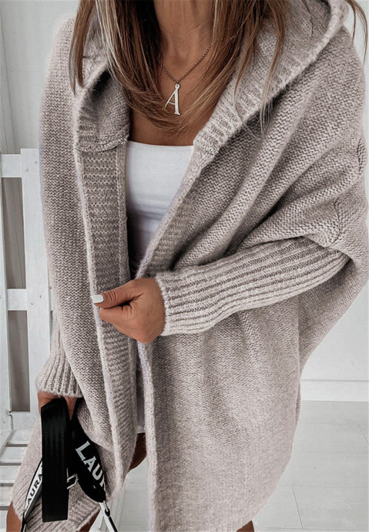 Women's Solid Long Sleeve Cardigan