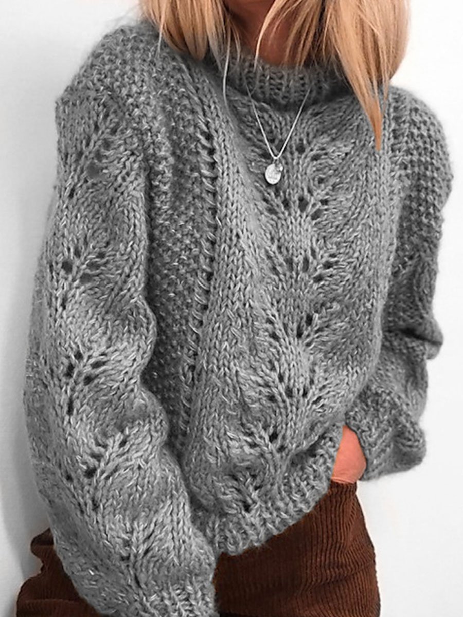 Loose cutout sweater