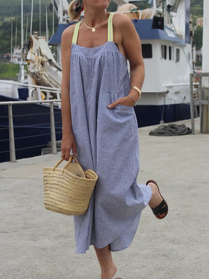 Casual Loose Sleeveless Slip Dress