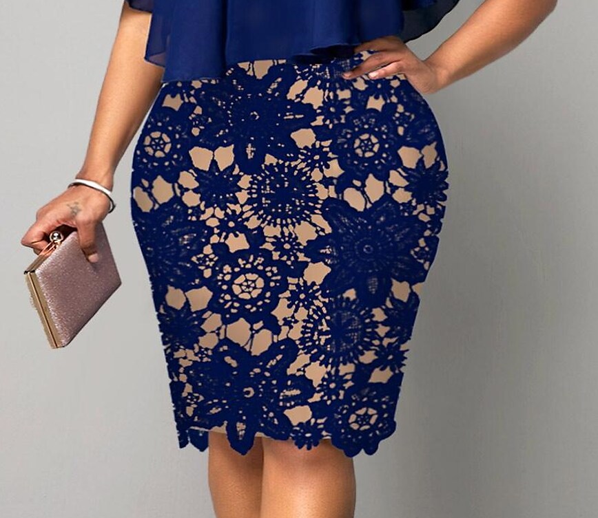 Women's Plus Size Two Piece Dress