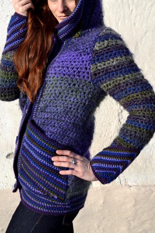 Women Casual Long Sleeve Plus Size Violet Star Outwear