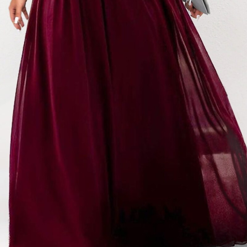 Women's Plus Size Party Dress Solid Color Crew Neck 3/4 Length Sleeve Dress