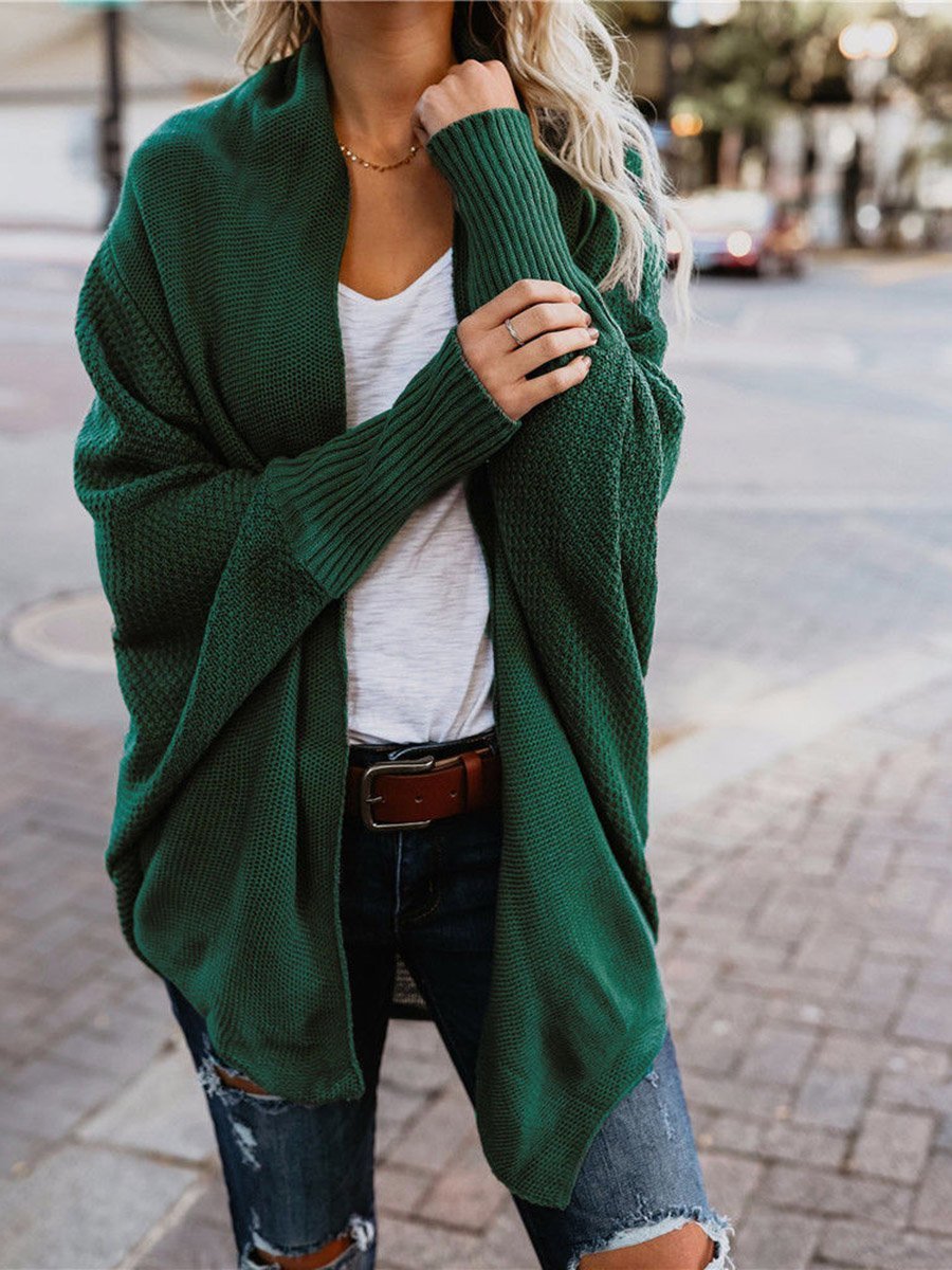 Loose Bat Sleeve Cardigan