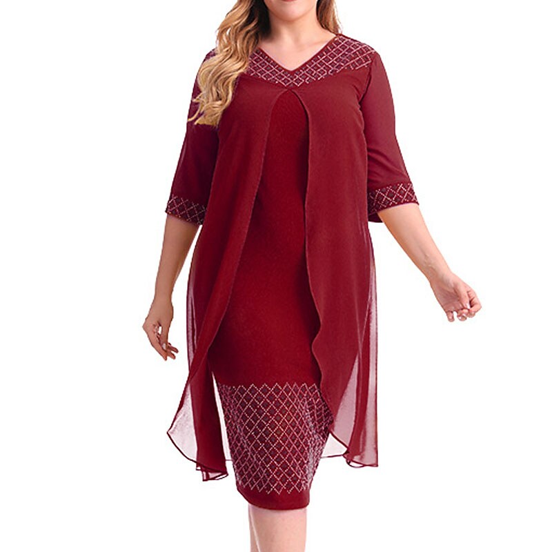 Women's Plus Size Curve Sheath Dress