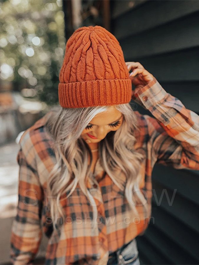 Women's Pumpkin Spice Dreamer Plaid Shirt