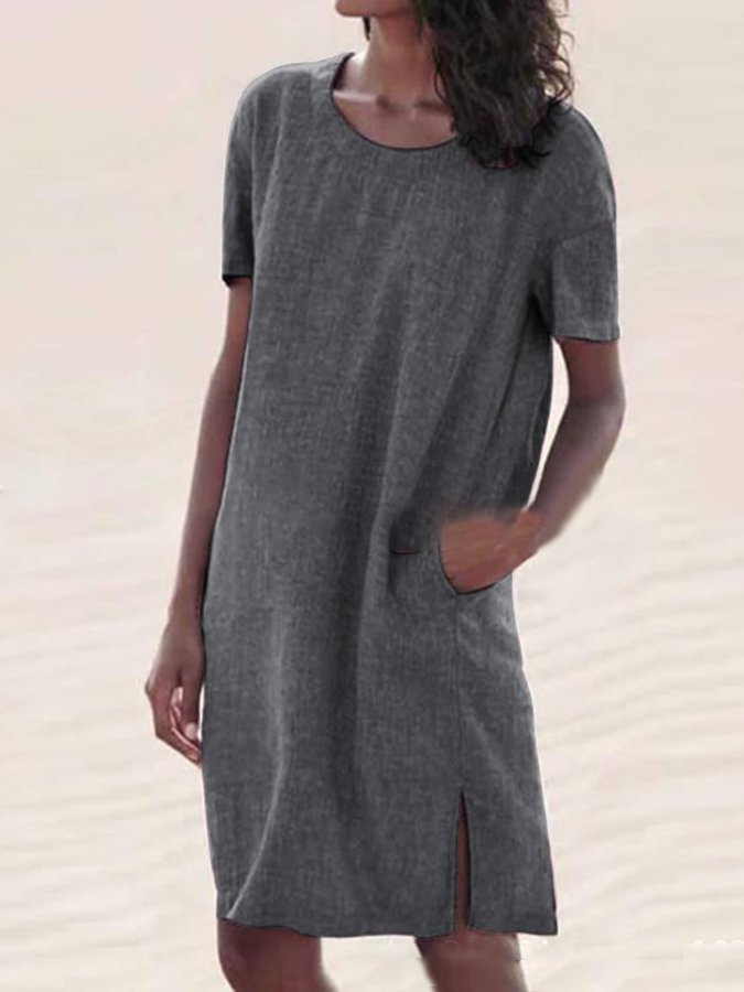 Women's Solid Casual Dress