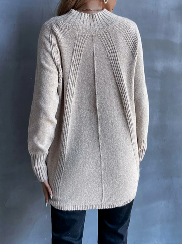 Plain Wool/Knitting Crew Neck Casual Sweater
