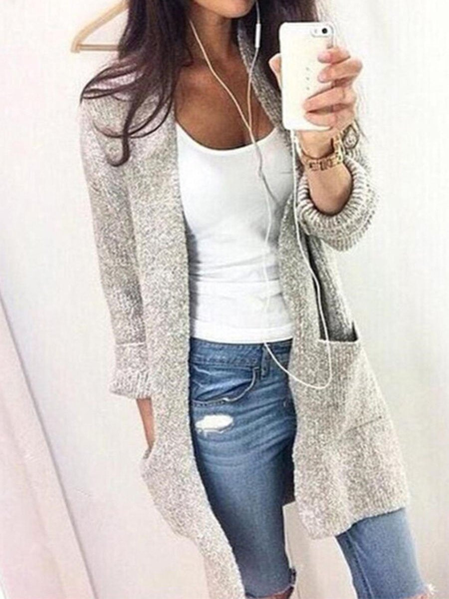 Fashion Long Sleeve Knitting Cardigan