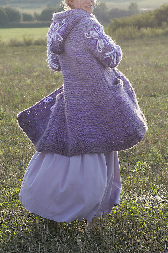 Women Casual Plus Size Long Sleeve Outwear - Purple