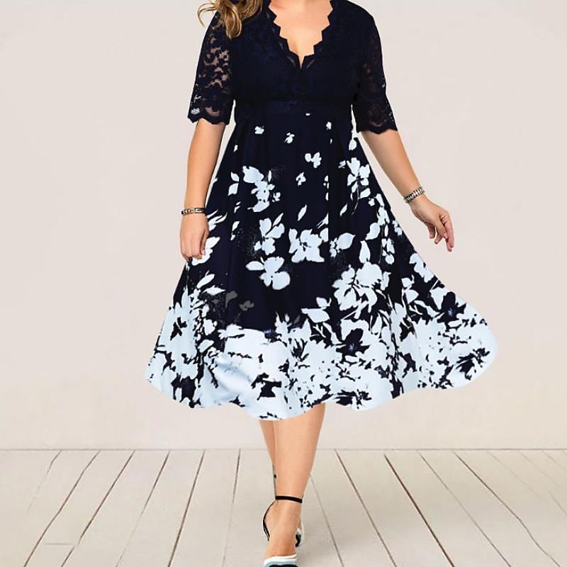 Women's Plus Size Curve Swing Dress