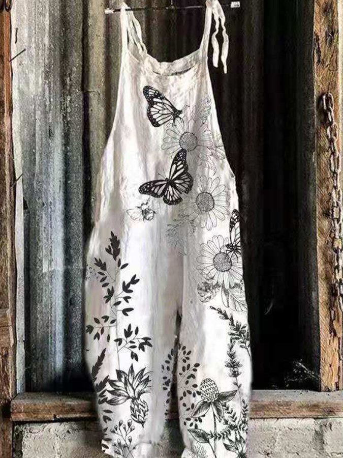 Women's Floral Print Jumpsuit