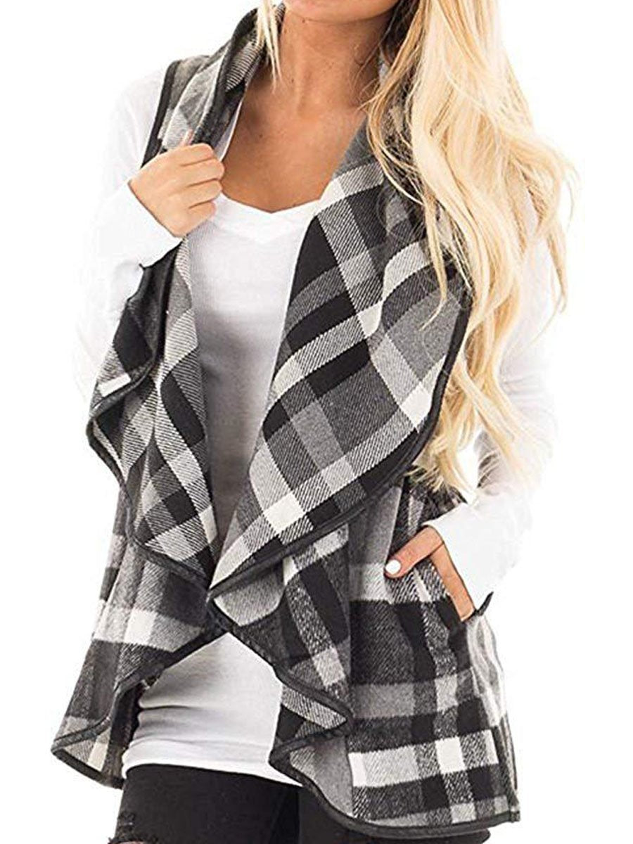 Women's Sleeveless Pocket Cardigan