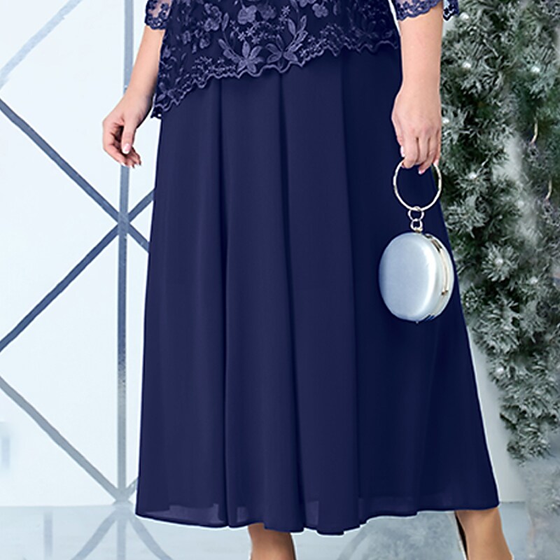 Women's Plus Size A Line Dress Midi Dress