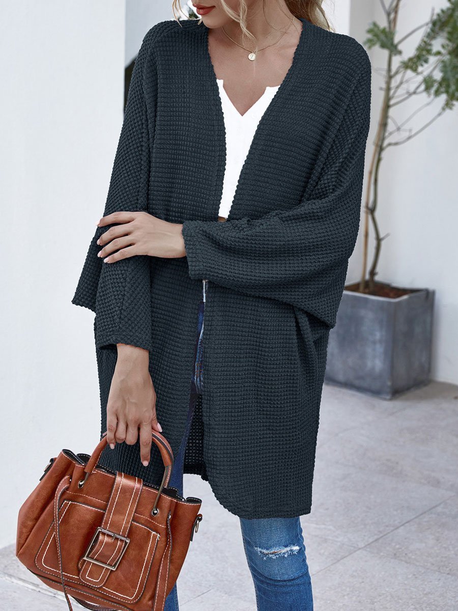 Bat Sleeve Loose Knit Cardigan