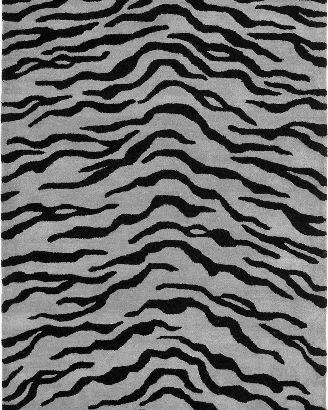 Tiger Pattern Short Sleeve Top and Trousers Two-Piece Set