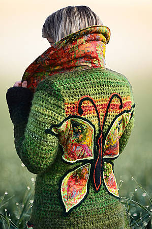 Women Long Sleeve Butterfly Plus Size Outwear - [Last 98 pcs Left]