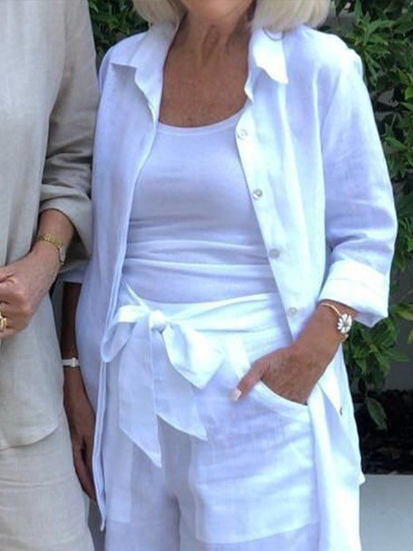 Casual two-piece Shirt  Pants