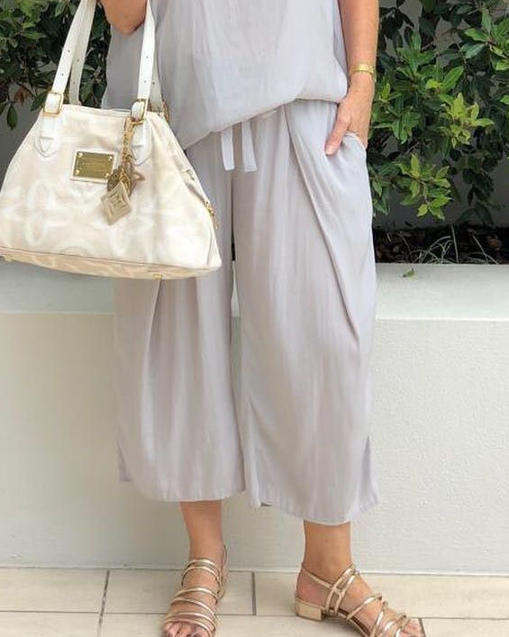 Fluffy round Neck Women Two-Piece Set