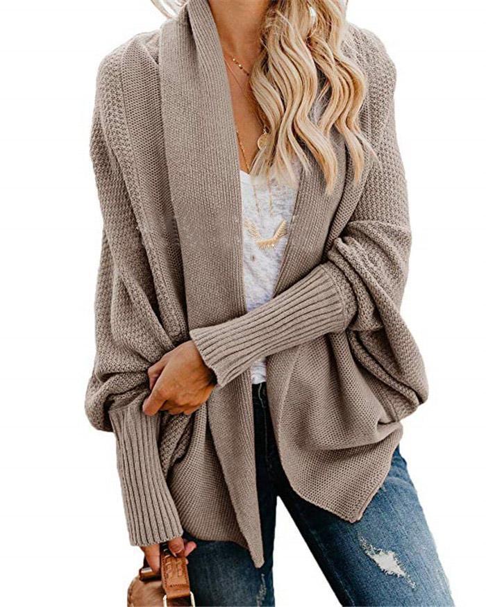 Loose Bat Sleeve Cardigan