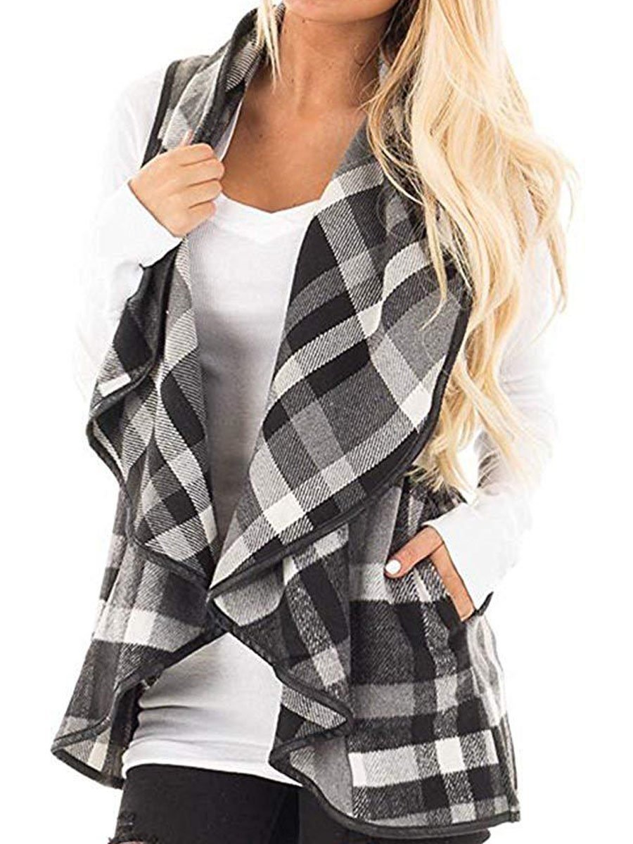 Women's Sleeveless Pocket Cardigan