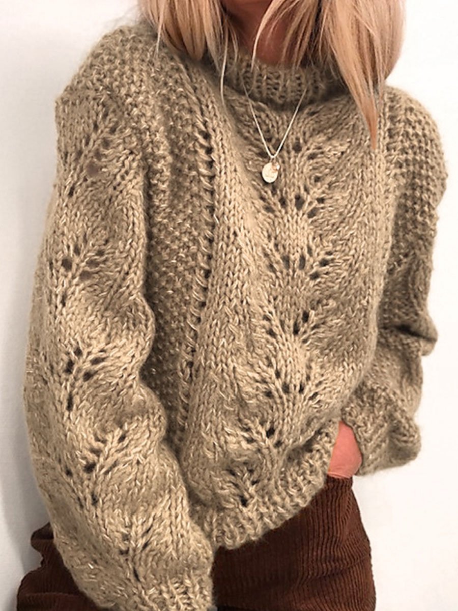 Loose cutout sweater