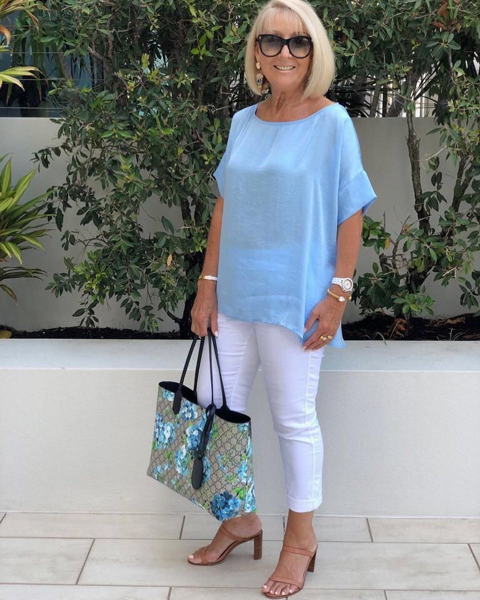 Short Sleeve round Neck Top Solid Color Trousers Suit