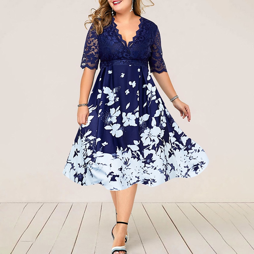 Women's Plus Size Curve Swing Dress