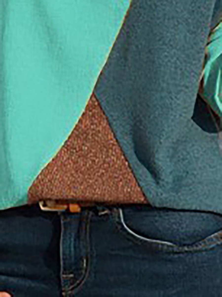 Splice Multicolor Round Neck Long Sleeve Casual Sweater