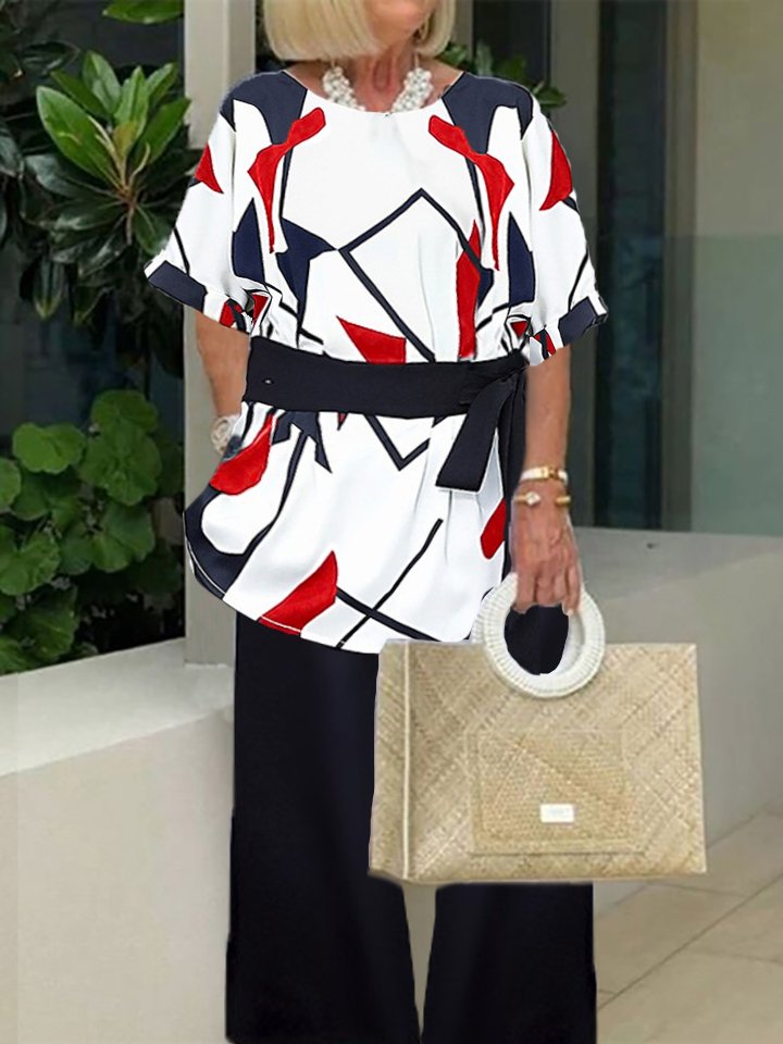 Women's Print Casual Suit