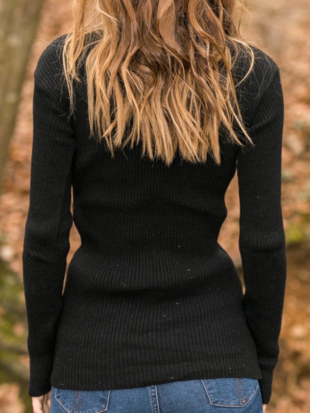 Knitted Long Sleeve Sweater