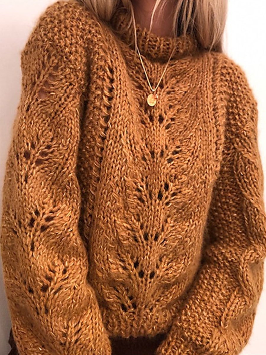 Loose cutout sweater