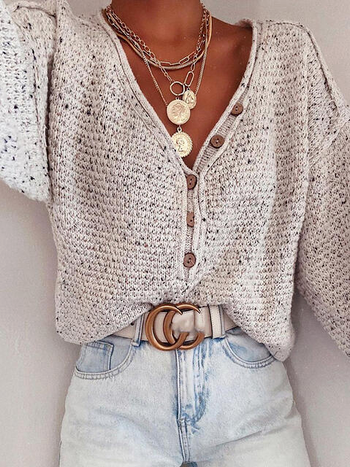 Vintage Acrylic Button Sweater