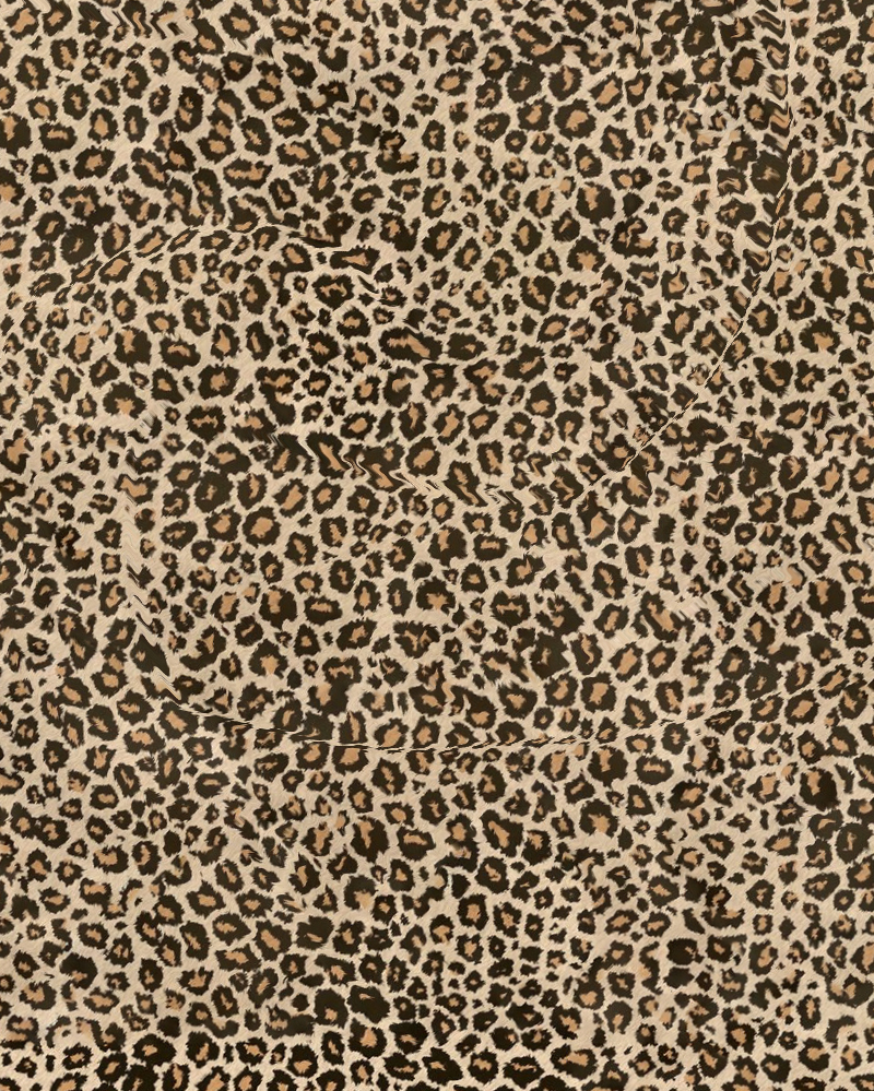 Leopard Print Linen Two-Piece Suit