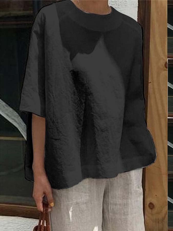 Women's Loose Casual Crew Neck Top