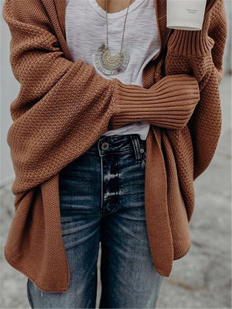 Loose Bat Sleeve Cardigan