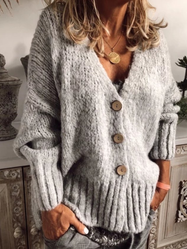 Women Casual Plus Size Sweater Cardigans