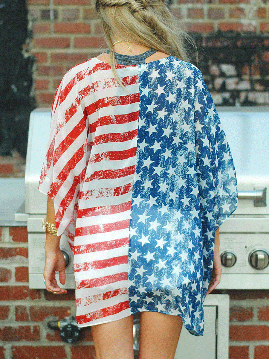 Independence Day Flag Cardigan