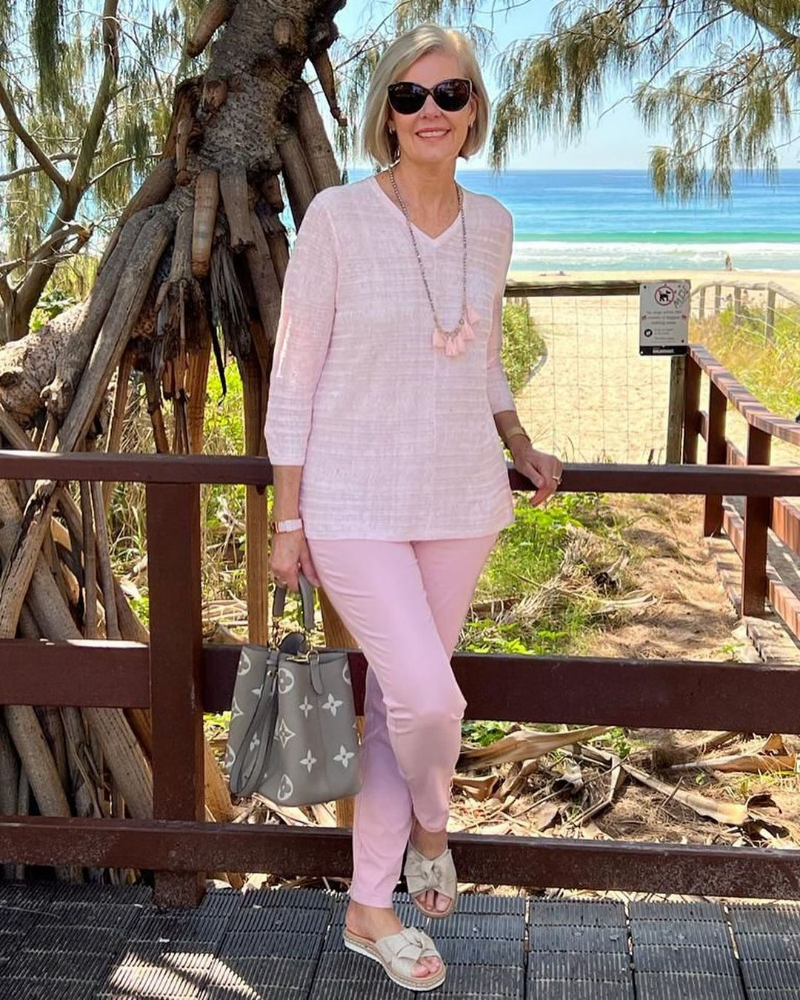 Loose Cotton and Linen Two Piece Set