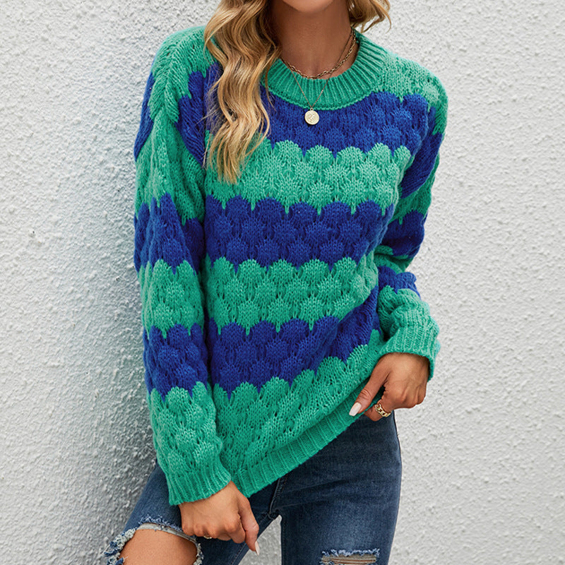 Women's Knit Colorblock Sweater