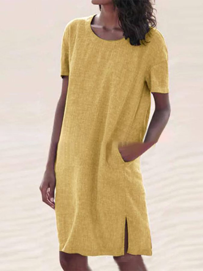 Women's Solid Casual Dress